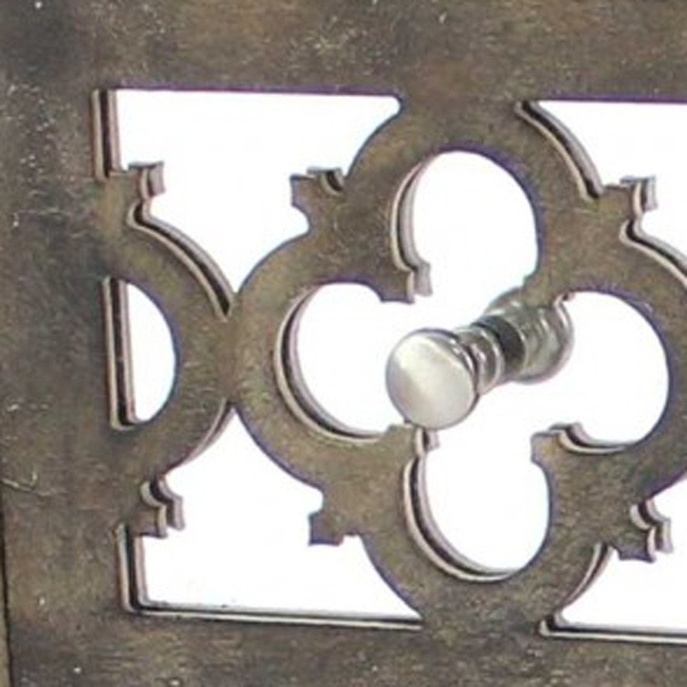 15" Brown Standard Accent Cabinet With Three Drawers HomeRoots