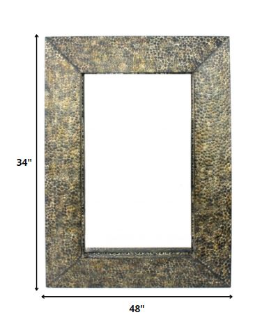 Bronze Rectangle Accent Metal Mirror HomeRoots