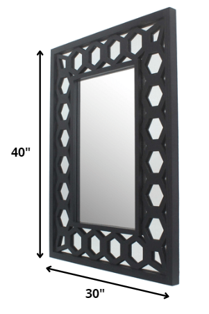 Black Square Accent Mirror HomeRoots