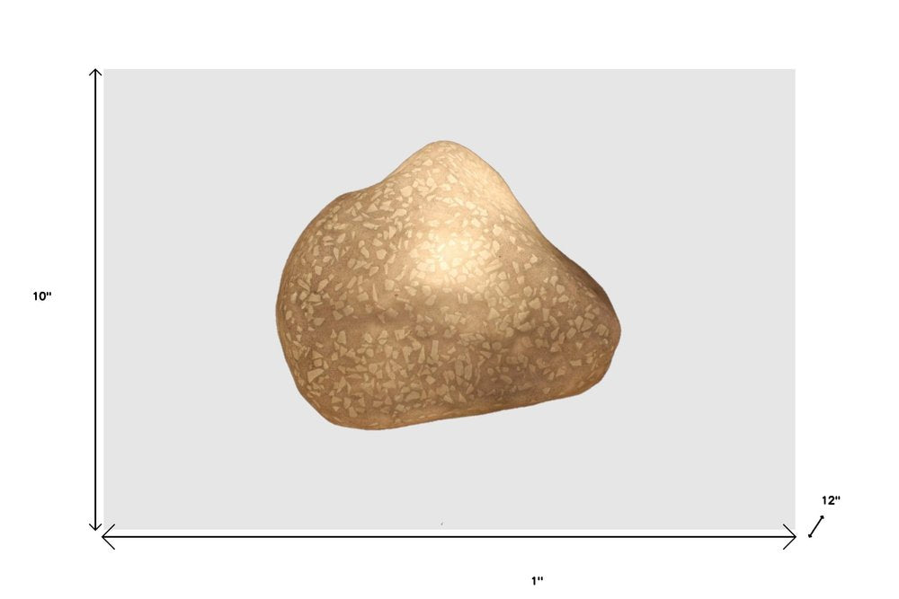 1 X 12 X 10 Sandstone Glass Pieces Polished Stone With Outdoor Light HomeRoots