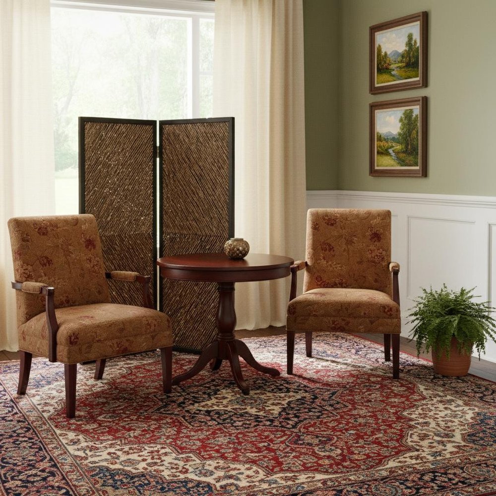 84" Brown Folding Two Panel Screen Room Divider HomeRoots