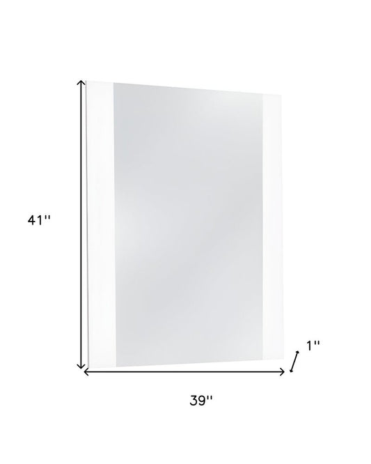 41" White Framed Mounted Dresser Mirror HomeRoots