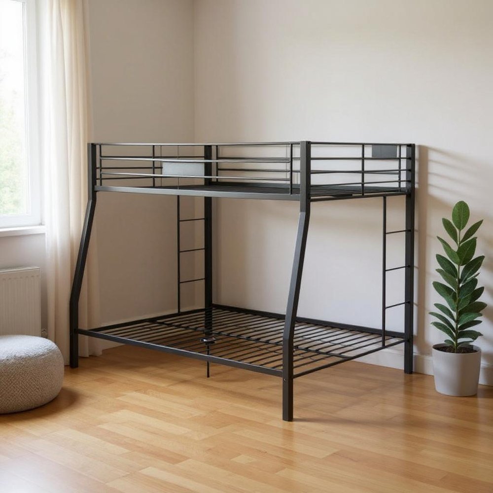 Twin Over Queen Bunk Bed HomeRoots