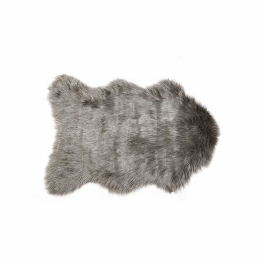 2' X 3' Gray Faux Sheepskin Area Rug - Image 2