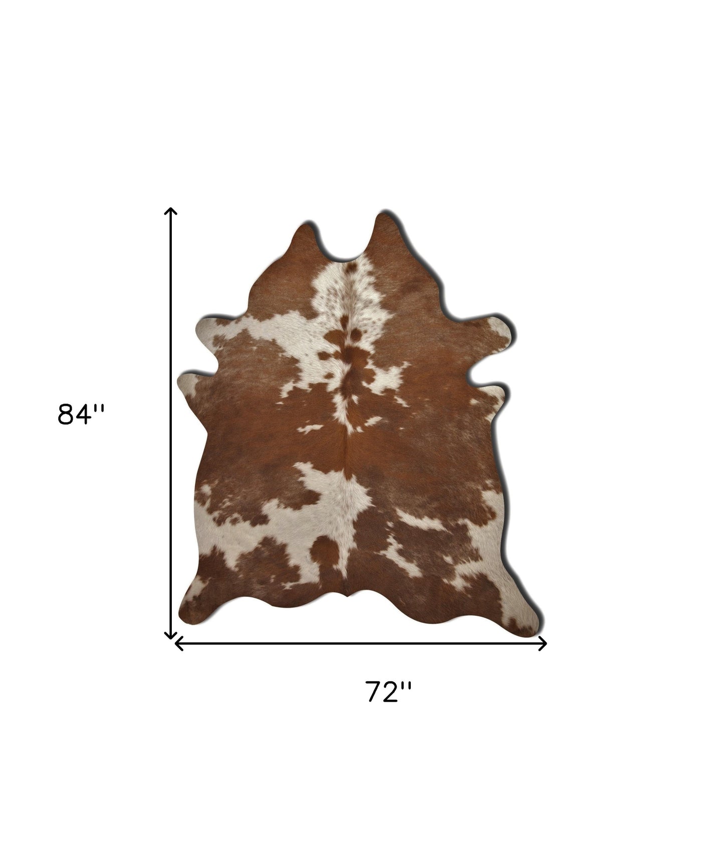 6' X 7' Brown And White Cowhide Handmade Area Rug - Image 6
