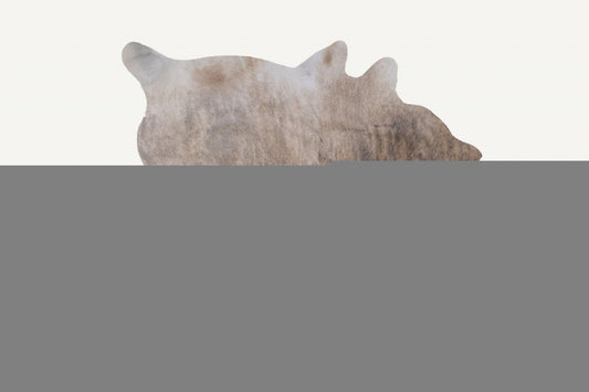 6' X 7' Light Taupe And Brown Exotic Cowhide Rug - Image 2
