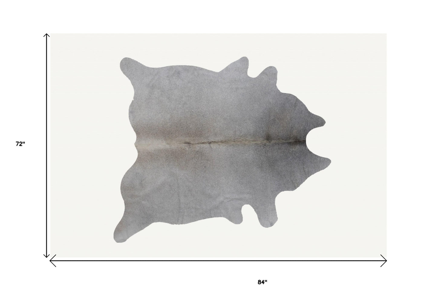 6' X 7' Natural Cowhide Cowhide Print Area Rug - Image 7