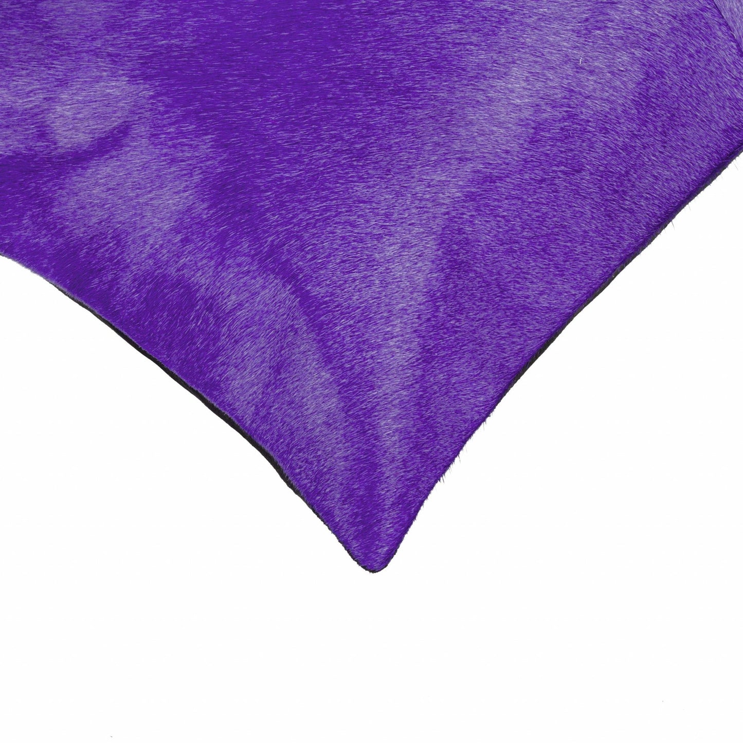 18" Purple Cowhide Throw Pillow 5.0" (L) x 18.0" (W) x 18.0" (H) FurniFindUSA