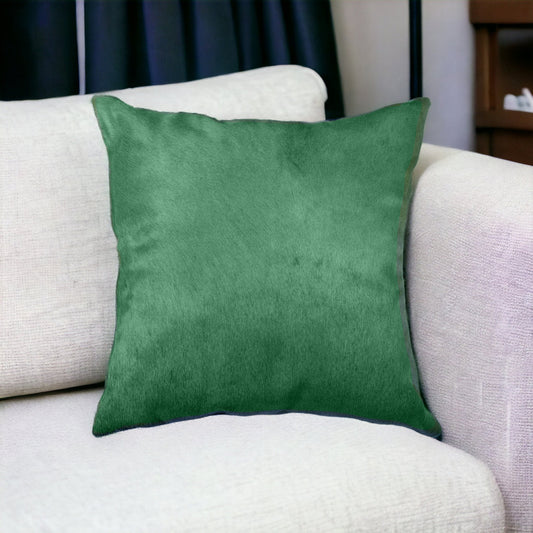 18" Verde Cowhide Throw Pillow FurniFindUSA