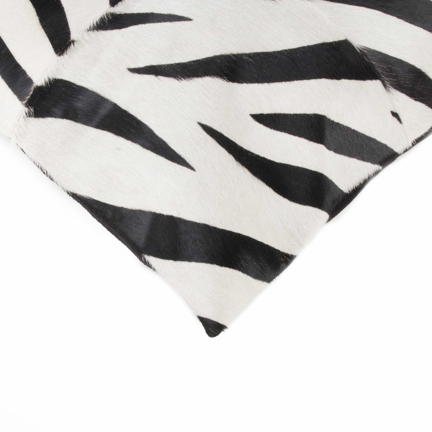 18" X 18" X 5" Zebra Black On White Quattro Pillow FurniFindUSA