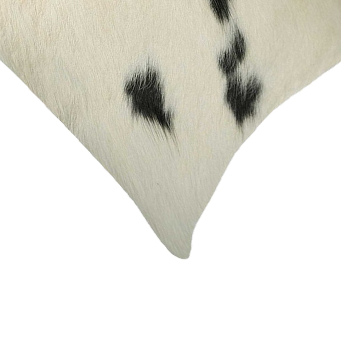12" X 20" X 5" White And Black Cowhide Pillow FurniFindUSA
