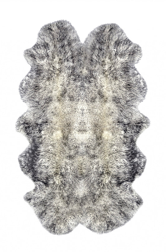 Gradient Gray Animal Print Area Rug - 48.0" (H) x 72.0" (W) x 2.0" (D) FurniFindUSA