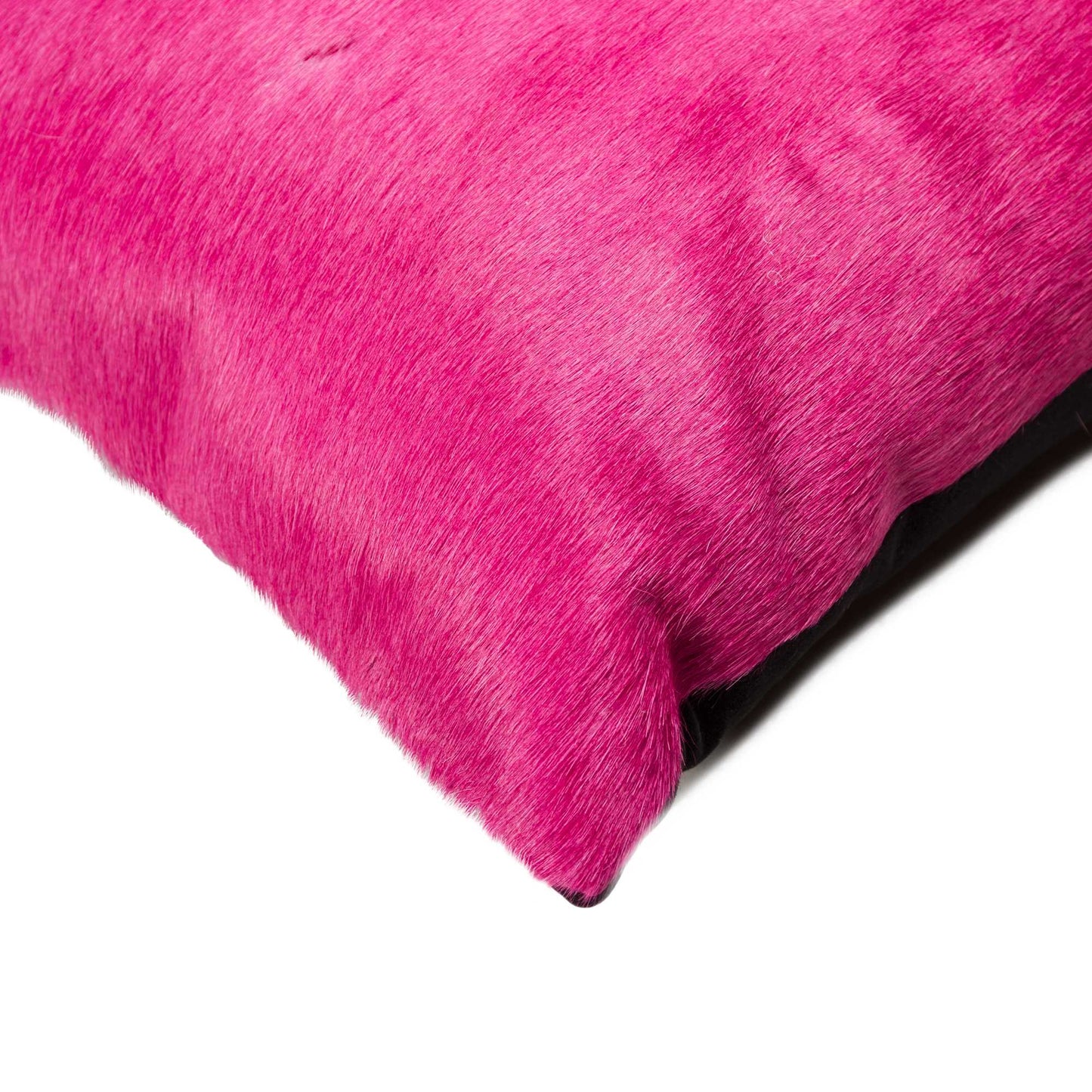 12" X 20" Fuschia Cowhide Throw Pillow FurniFindUSA
