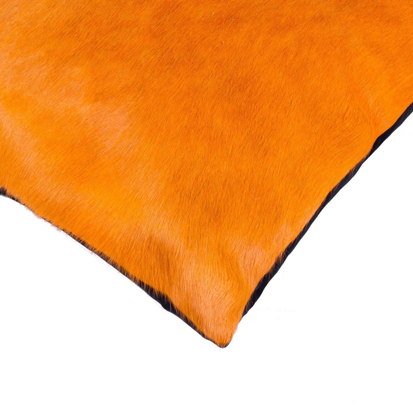 18" X 18" X 5" Orange Cowhide Pillow 2 Pack FurniFindUSA