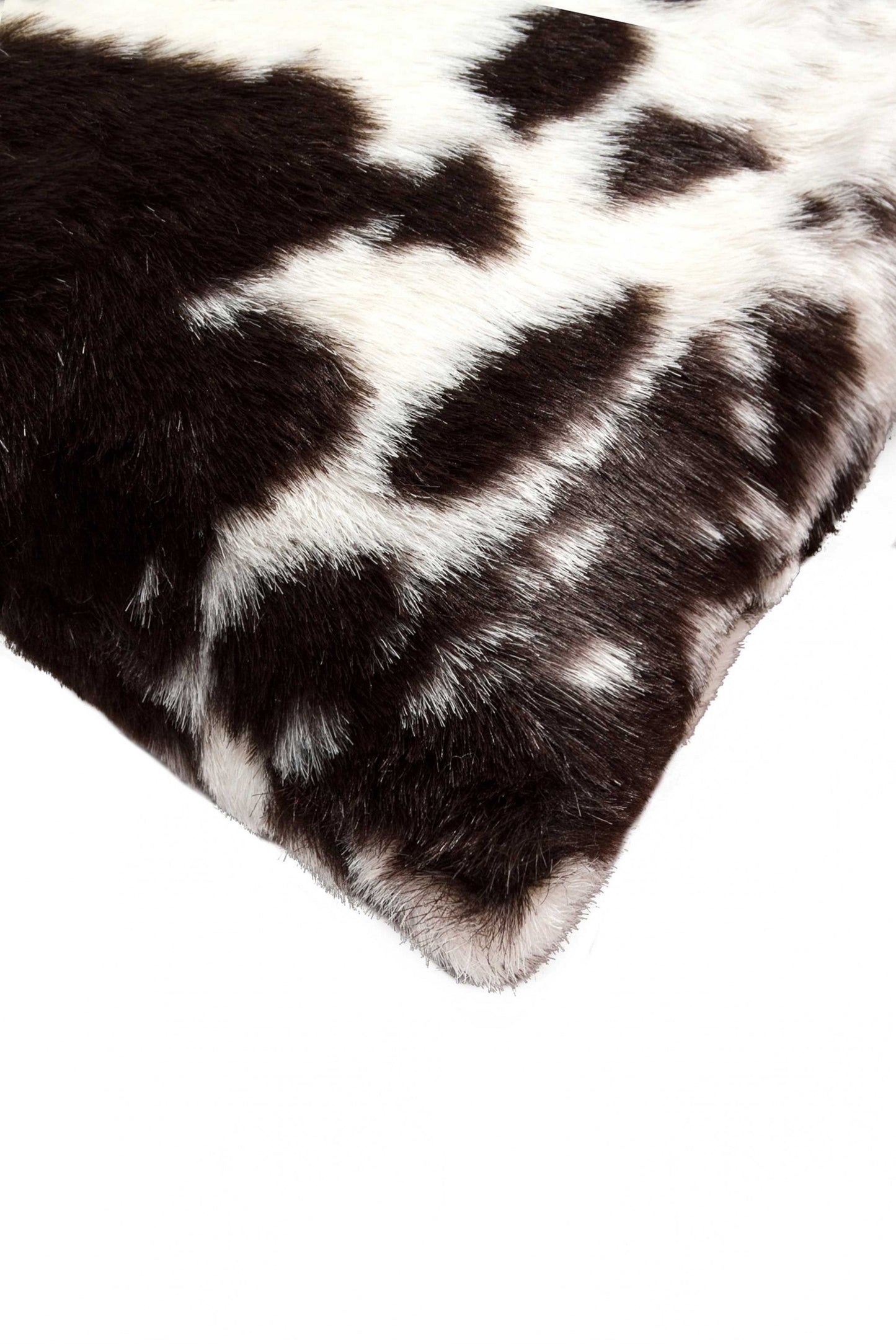 18" X 18" X 5" Brownsville Chocolate And White Faux Pillow 2 Pack FurniFindUSA