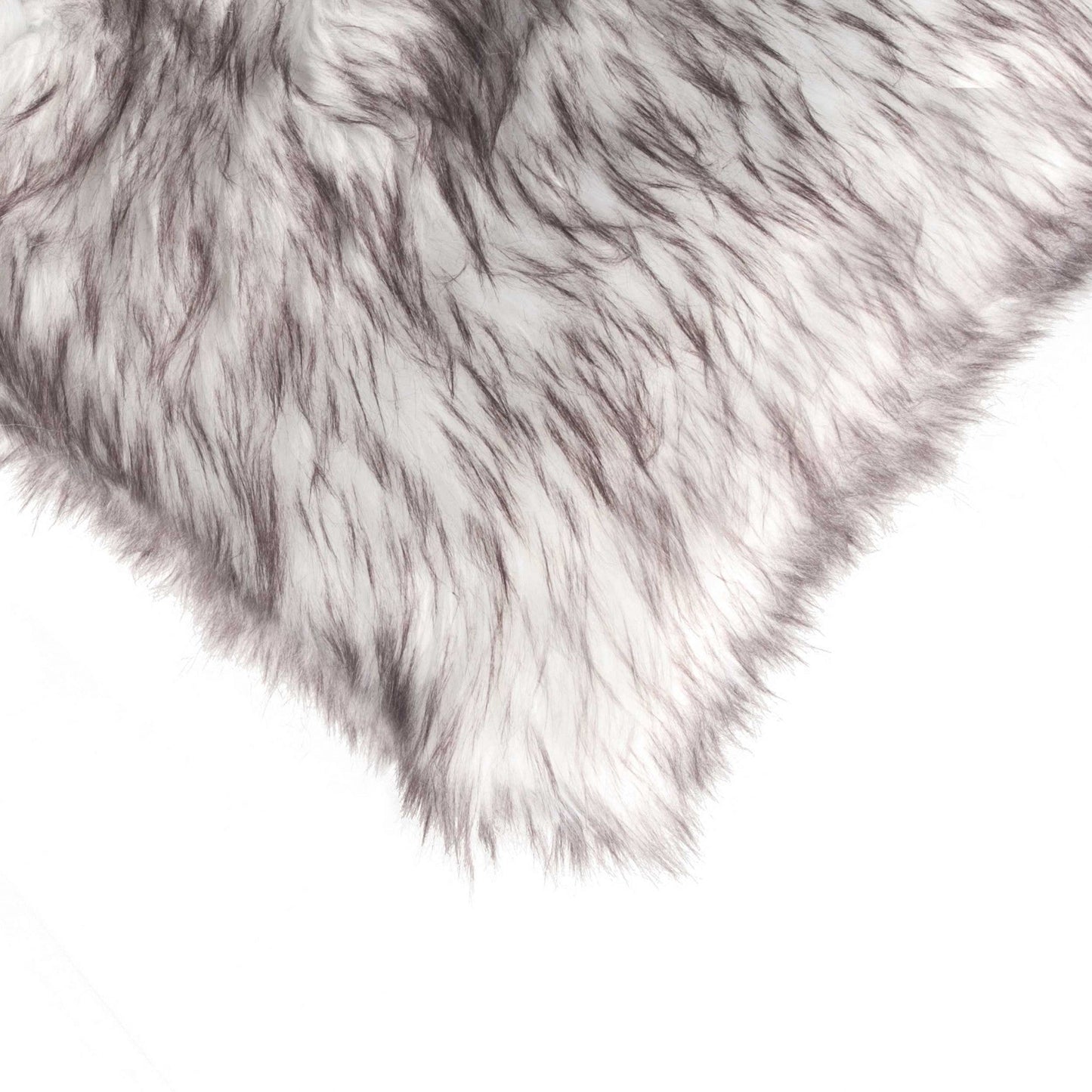 Set of Two 18" Chocolate Faux Fur Throw Pillow FurniFindUSA