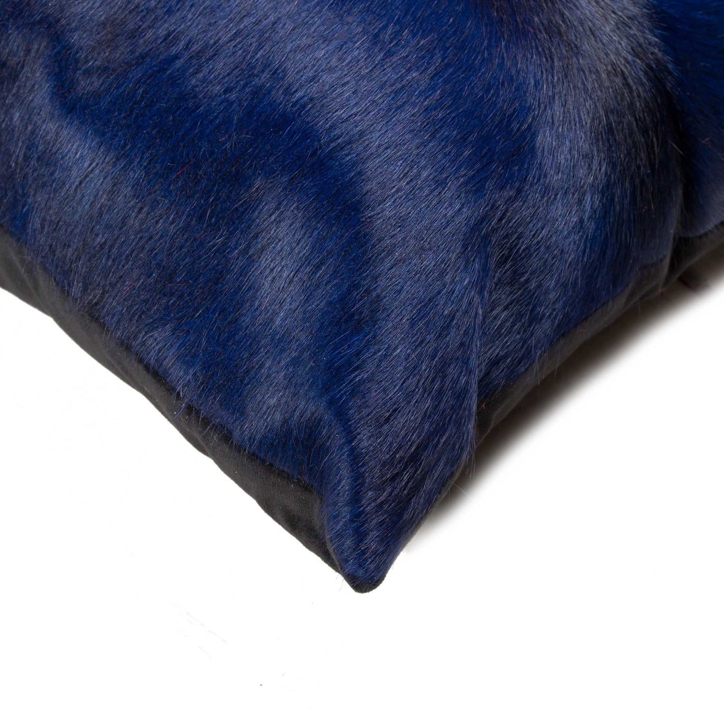 12" X 20" Navy Cowhide Throw Pillow FurniFindUSA
