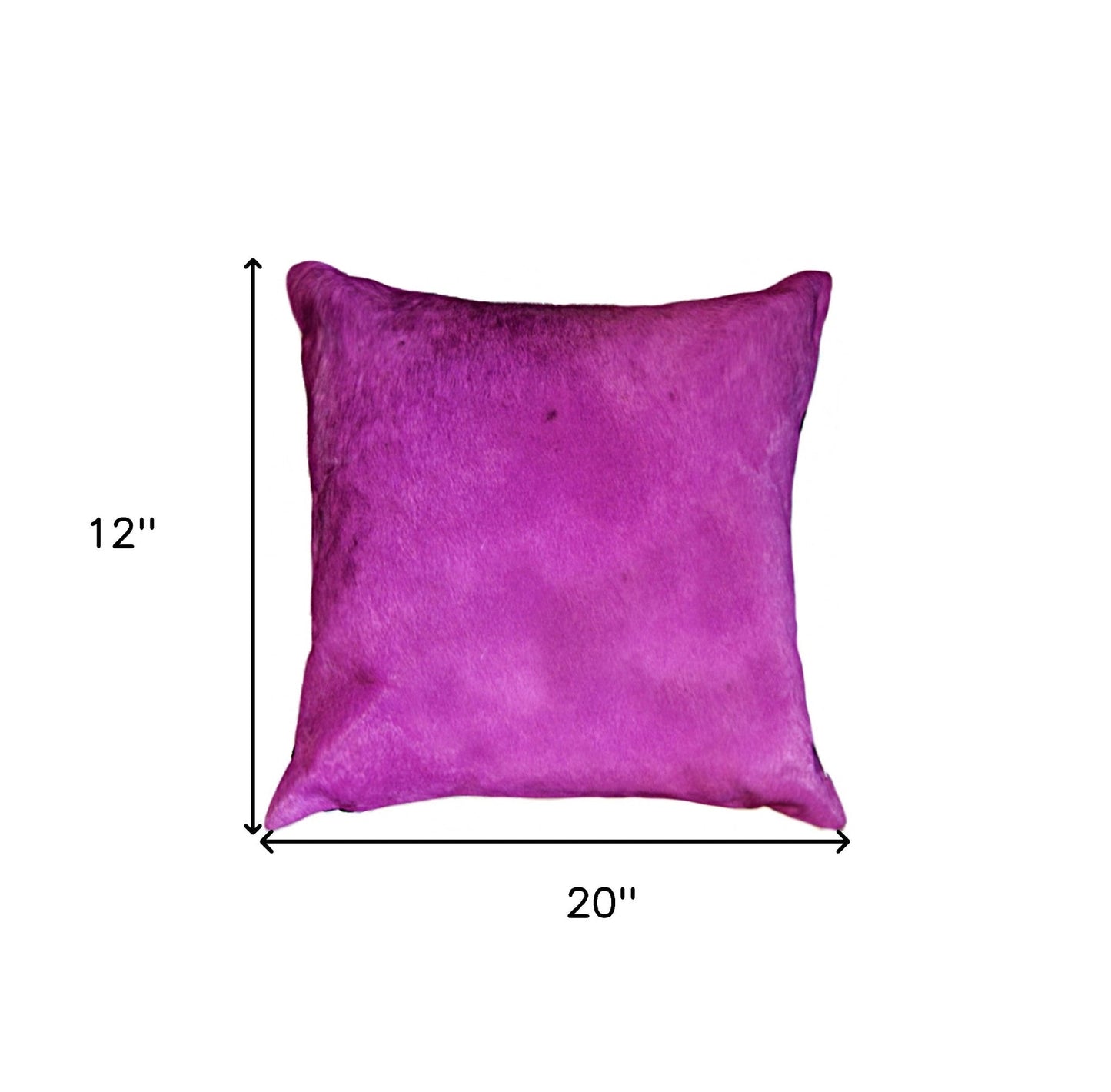 12" X 20" Purple Cowhide Throw Pillow FurniFindUSA