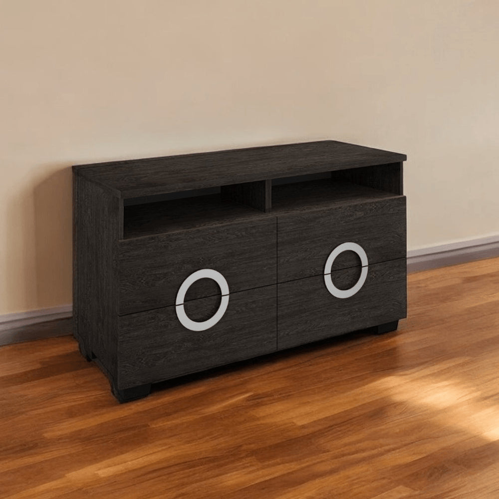 47" Gray Enclosed and Open Storage HomeRoots