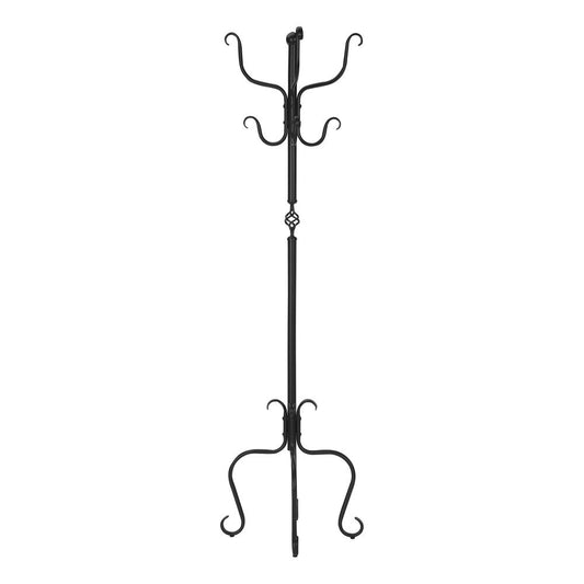 21" X 21" X 74" Black Metal Coat Rack HomeRoots
