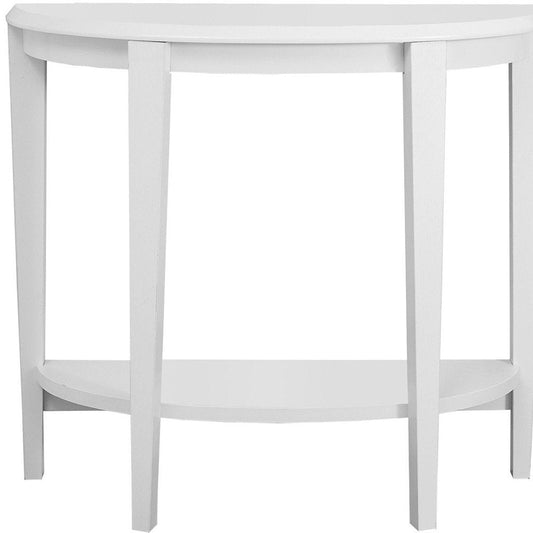 33" White End Table With Shelf HomeRoots