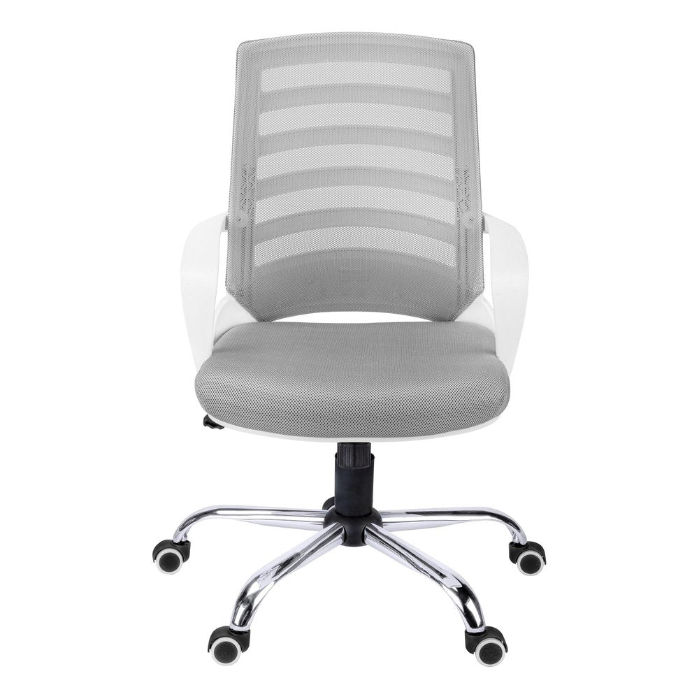 Black Adjustable Height Swivel Rolling Office Chair HomeRoots