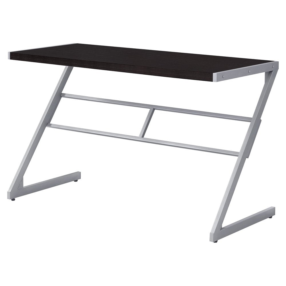 48" Taupe and Black Computer Desk HomeRoots