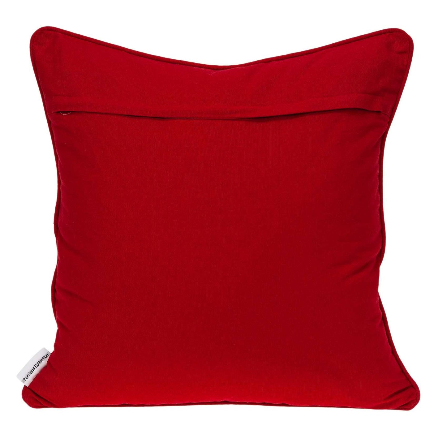 20" X 7" X 20" Transitional Red And White Pillow Cover With Poly Insert FurniFindUSA
