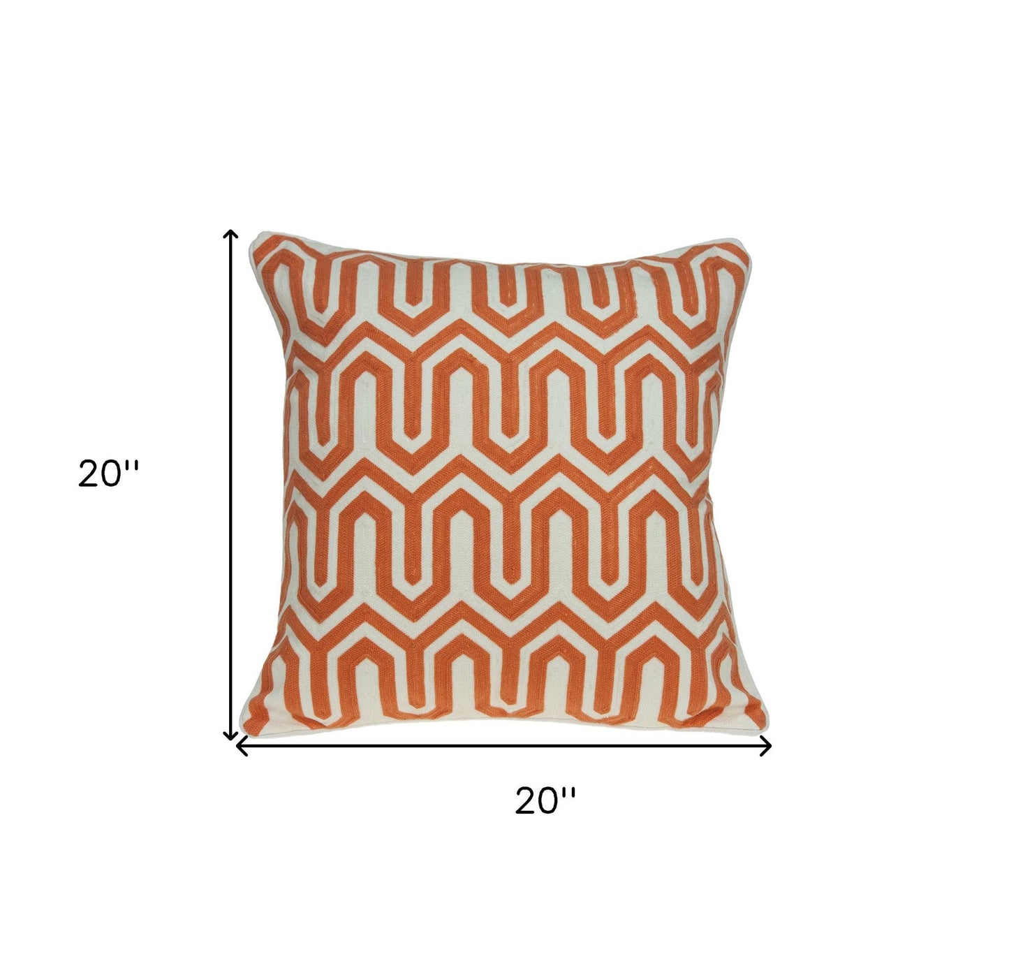 20" X 7" X 20" Transitional Multicolored Pillow Cover With Poly Insert FurniFindUSA