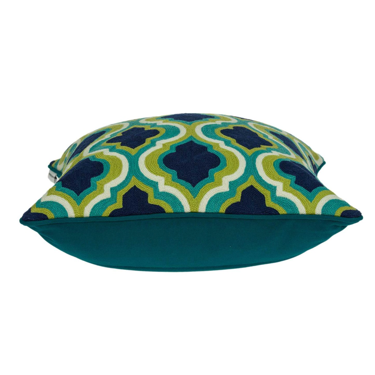 20" X 7" X 20" Handmade Traditional Multicolored Pillow Cover With Poly Insert FurniFindUSA