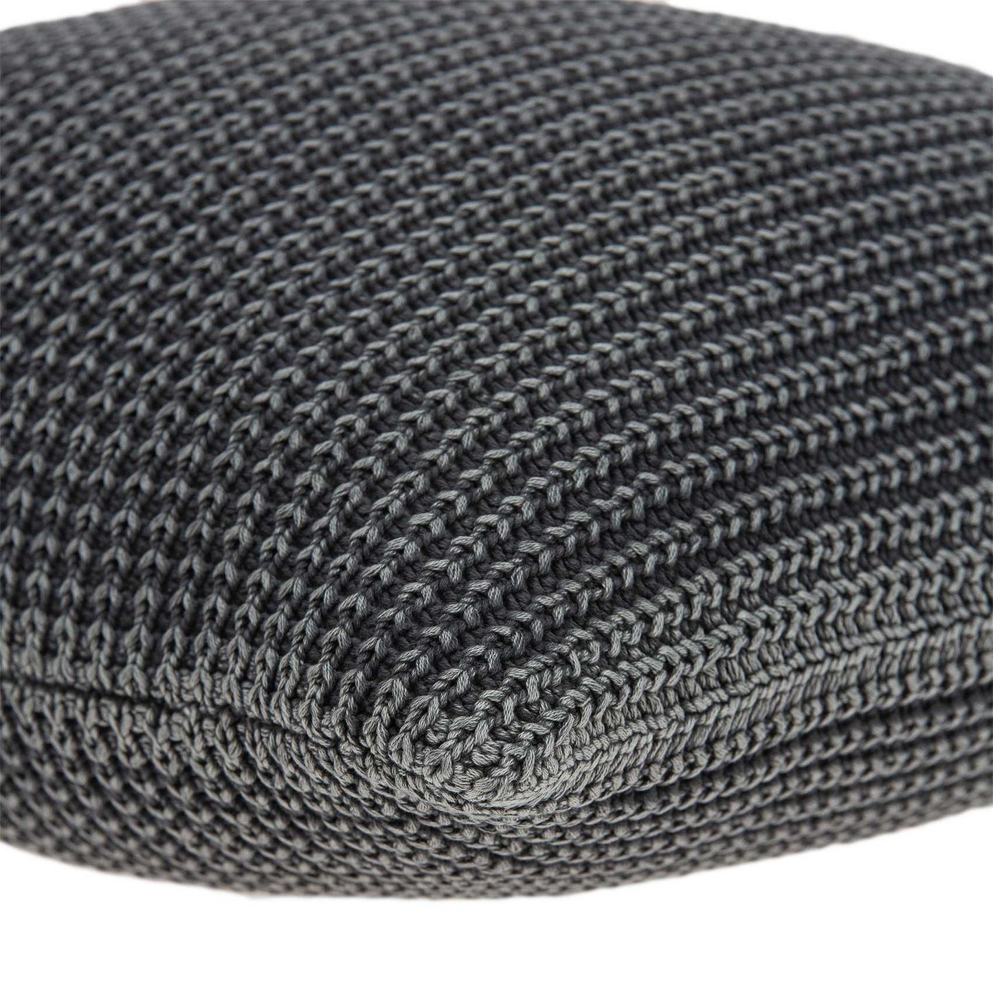 20" X 7" X 20" Transitional Charcoal Pillow Cover With Poly Insert FurniFindUSA