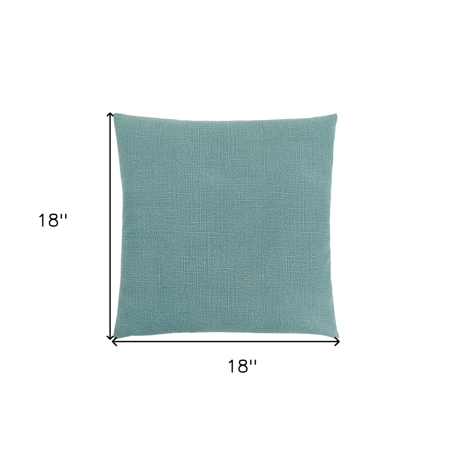 18" X 18" Light Green Polyester Interlocking Zippered Pillow FurniFindUSA
