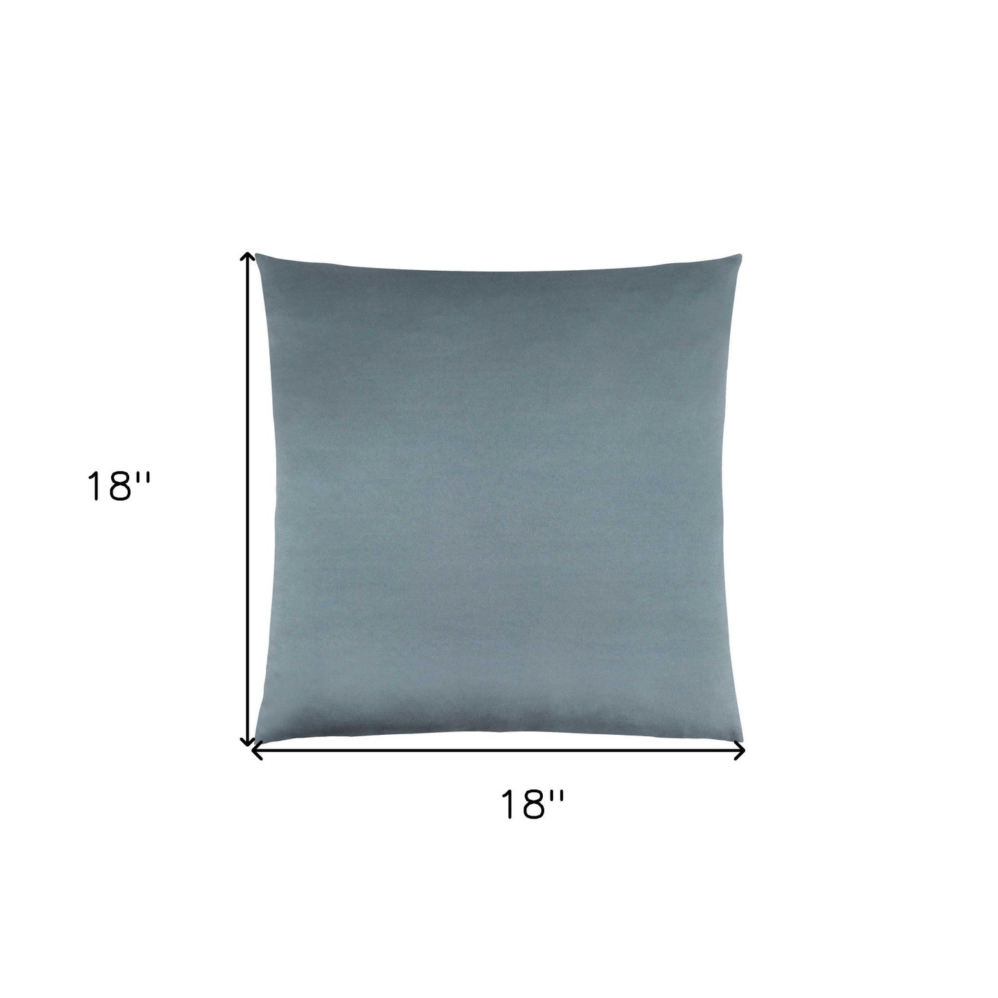 18" X 18" Blue Polyester Zippered Pillow FurniFindUSA