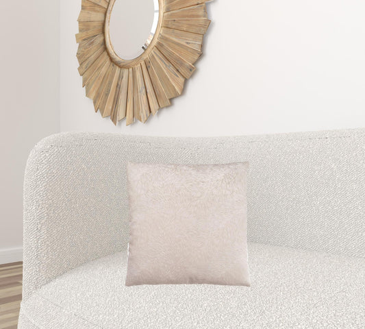 Set Of Two 18" X 18" Taupe Polyester Feather Zippered Pillow FurniFindUSA