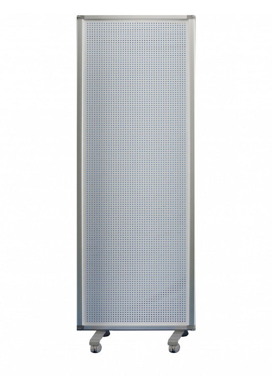71" White Iron Folding Six Panel Screen Room Divider HomeRoots