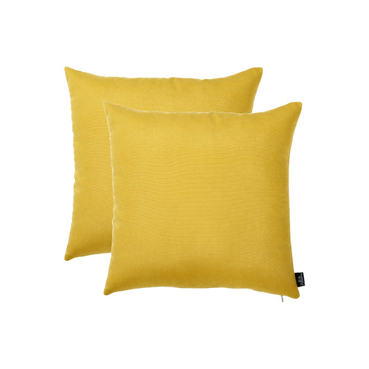 Set of Two Yellow Throw Pillow Cover FurniFindUSA