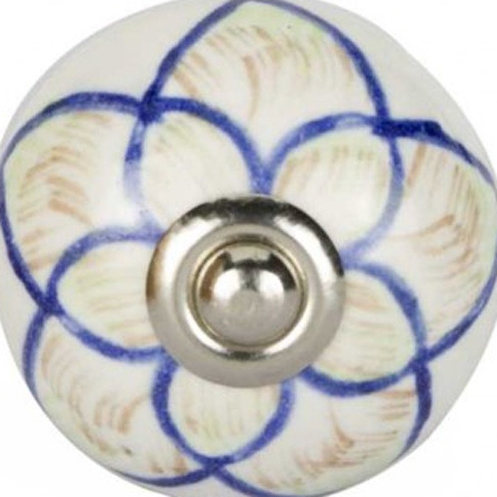 1.5" X 1.5" X 1.5" Ceramic Metal Multicolor 12 Pack Knob HomeRoots