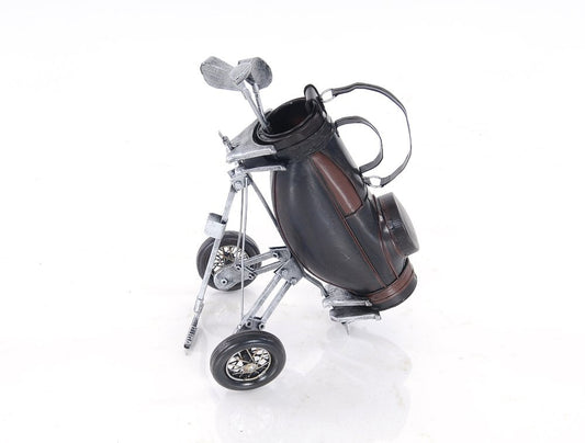 6.5" X 8" X 10" Black Golf Bag HomeRoots