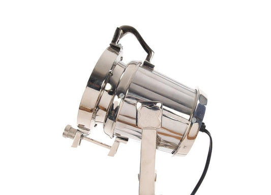 29" Silver Tripod With Metal Novelty Shade HomeRoots