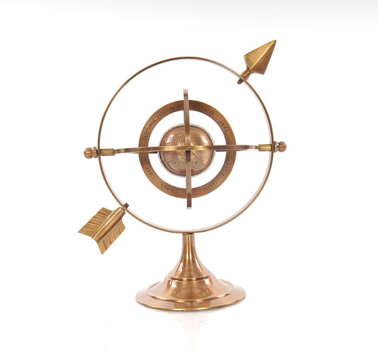 5.5" X 7" X 8.5" Brass Armillary HomeRoots