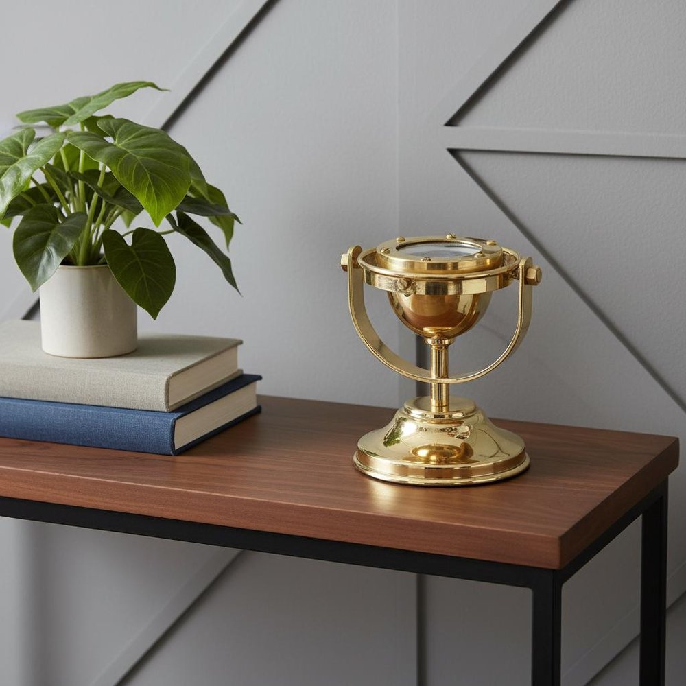 4.5" X 5" X 5.5" Gimbaled Compass HomeRoots