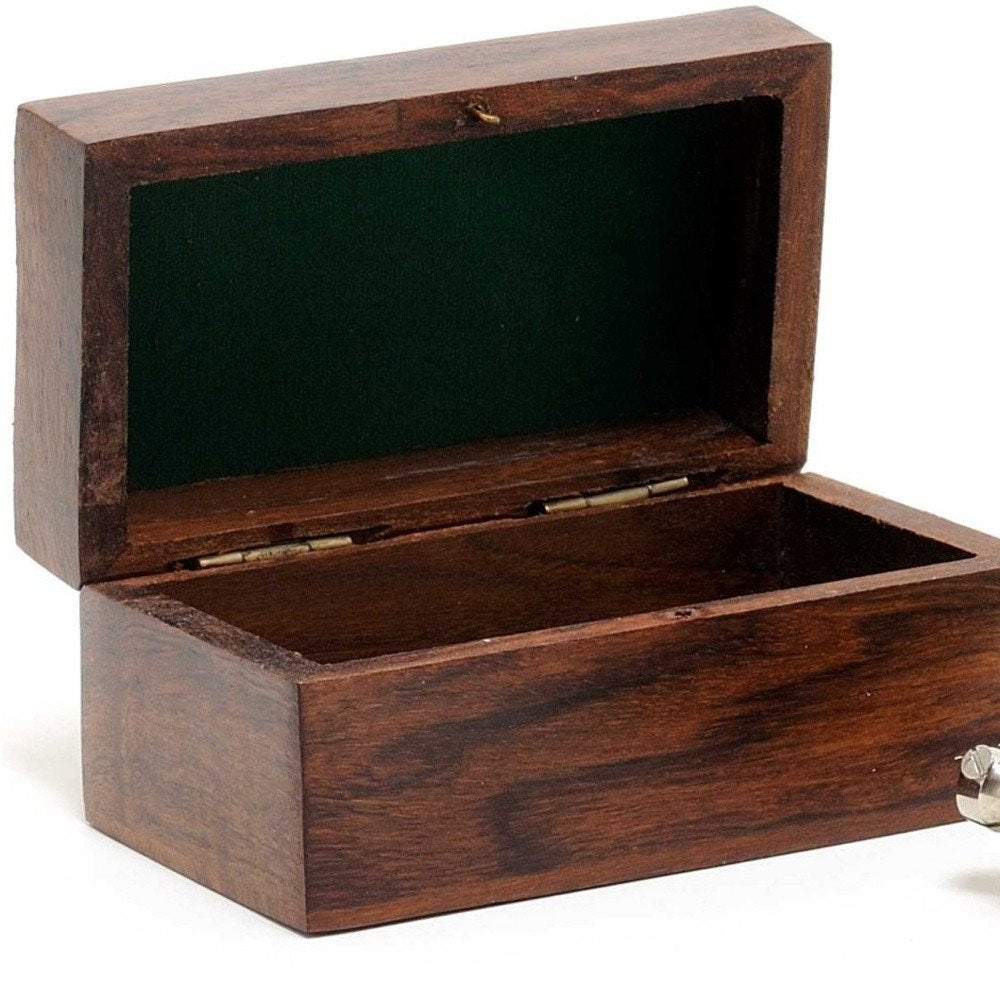 Elegant Mother Of Pearl Opera Glasses In Wood Storage Box HomeRoots