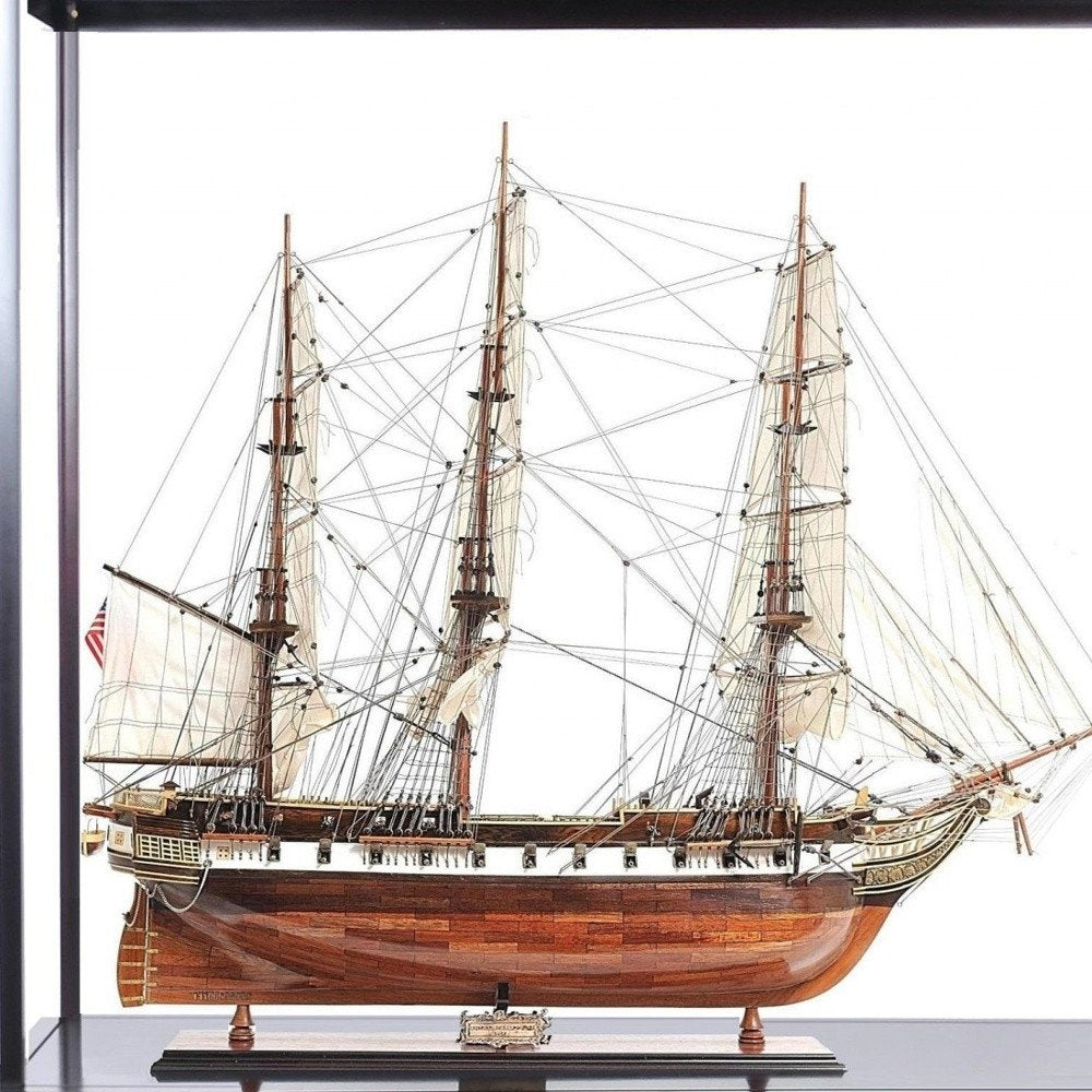 23" Dark Brown Glass Standard Display Stand HomeRoots