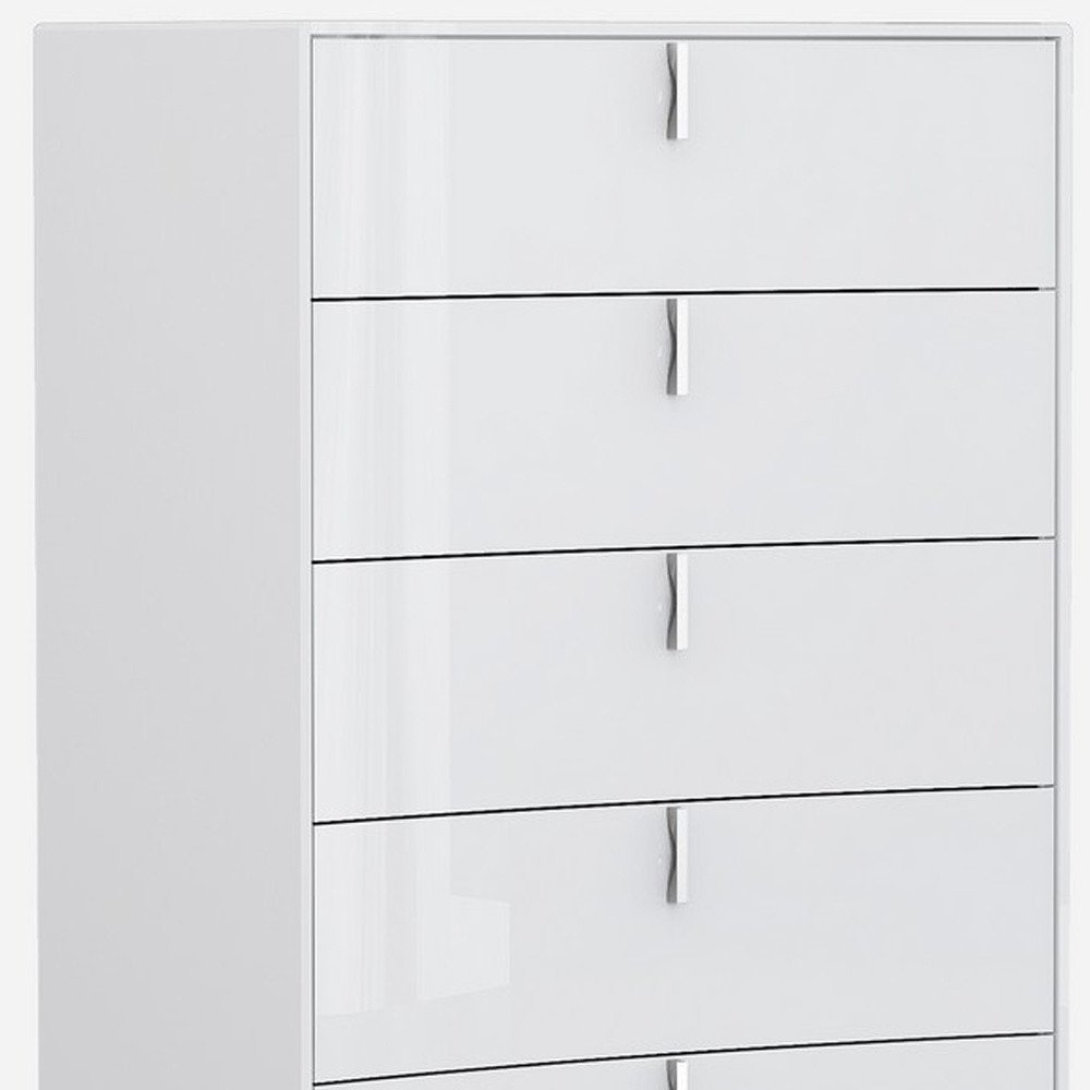 62" White Wood Six Drawer HomeRoots