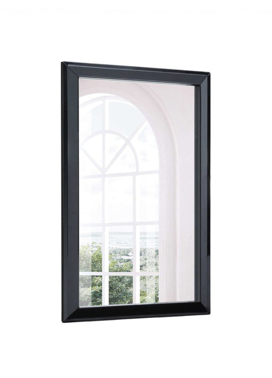 51" Black Wood Framed Accent Mirror HomeRoots
