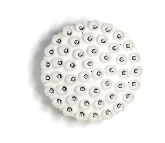 29 X 29 X 7 White Glass Metal Pendant Lamp HomeRoots