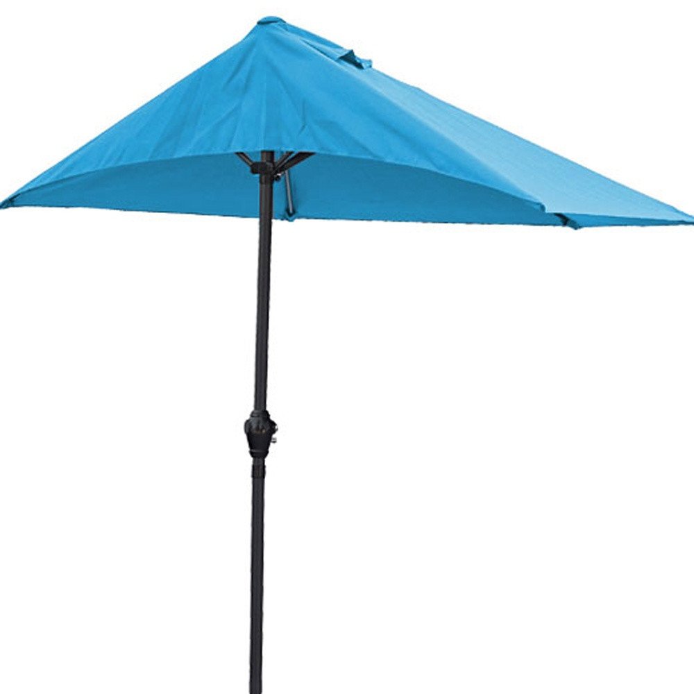 9" Aqua Outdoor Side Wall Umbrella HomeRoots