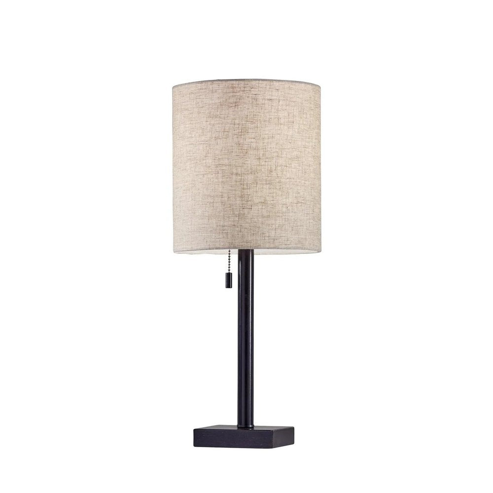22" Black Table Lamp With Drum Shade HomeRoots