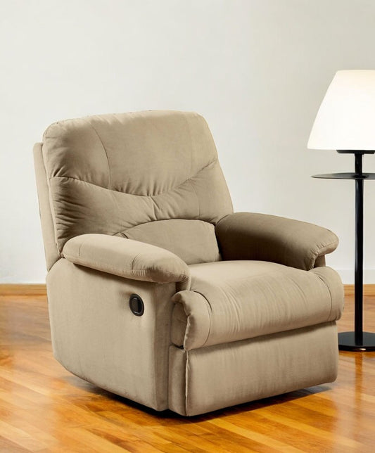 35" Sage Microfiber Recliner HomeRoots
