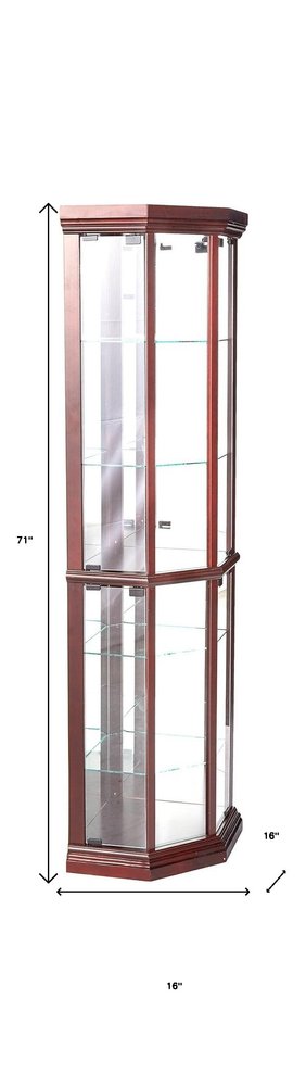 16" Dark Brown Display Stand HomeRoots